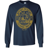 T-Shirts Navy / S Bounty Hunters Classic Brew Men's Long Sleeve T-Shirt