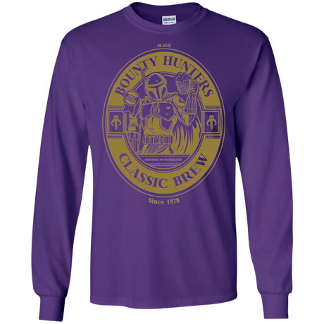 T-Shirts Purple / S Bounty Hunters Classic Brew Men's Long Sleeve T-Shirt
