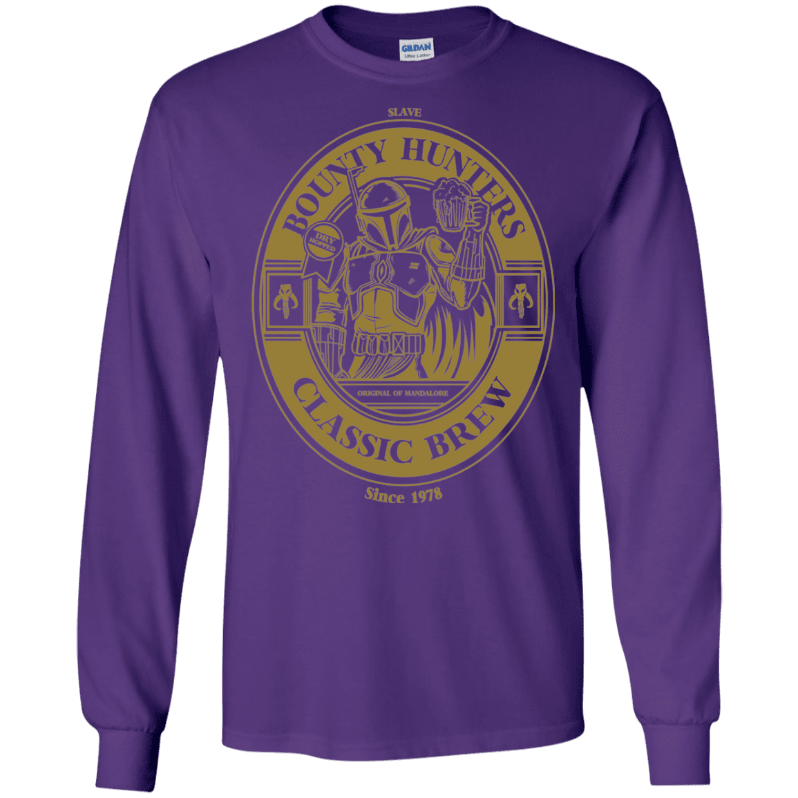 T-Shirts Purple / S Bounty Hunters Classic Brew Men's Long Sleeve T-Shirt