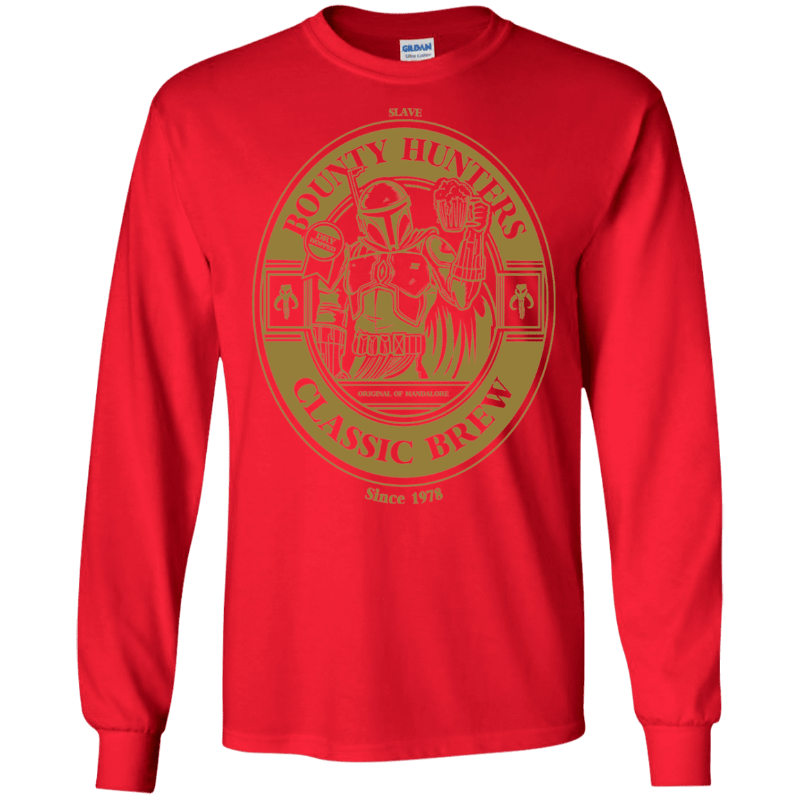 T-Shirts Red / S Bounty Hunters Classic Brew Men's Long Sleeve T-Shirt