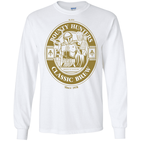 T-Shirts White / S Bounty Hunters Classic Brew Men's Long Sleeve T-Shirt