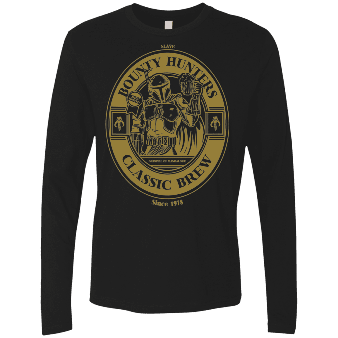 T-Shirts Black / S Bounty Hunters Classic Brew Men's Premium Long Sleeve