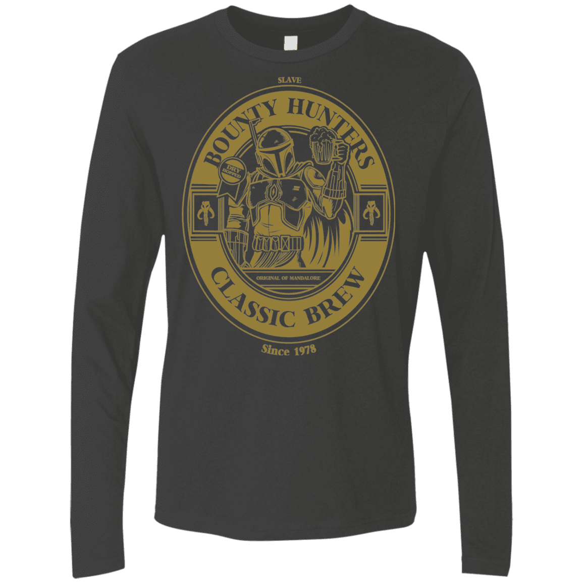 T-Shirts Heavy Metal / S Bounty Hunters Classic Brew Men's Premium Long Sleeve