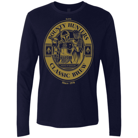 T-Shirts Midnight Navy / S Bounty Hunters Classic Brew Men's Premium Long Sleeve