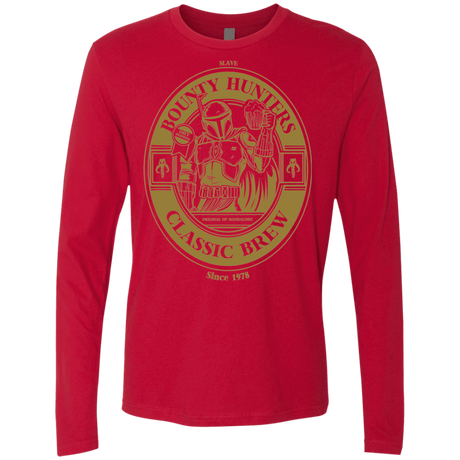 T-Shirts Red / S Bounty Hunters Classic Brew Men's Premium Long Sleeve