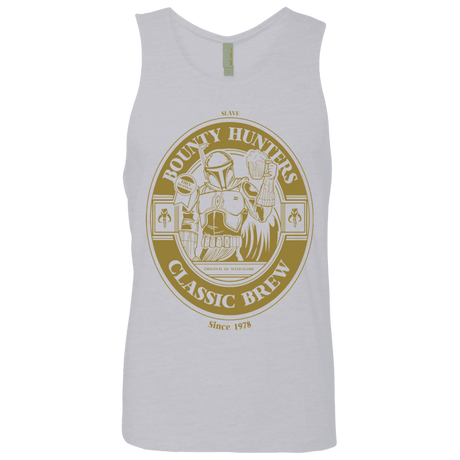 T-Shirts Heather Grey / S Bounty Hunters Classic Brew Men's Premium Tank Top