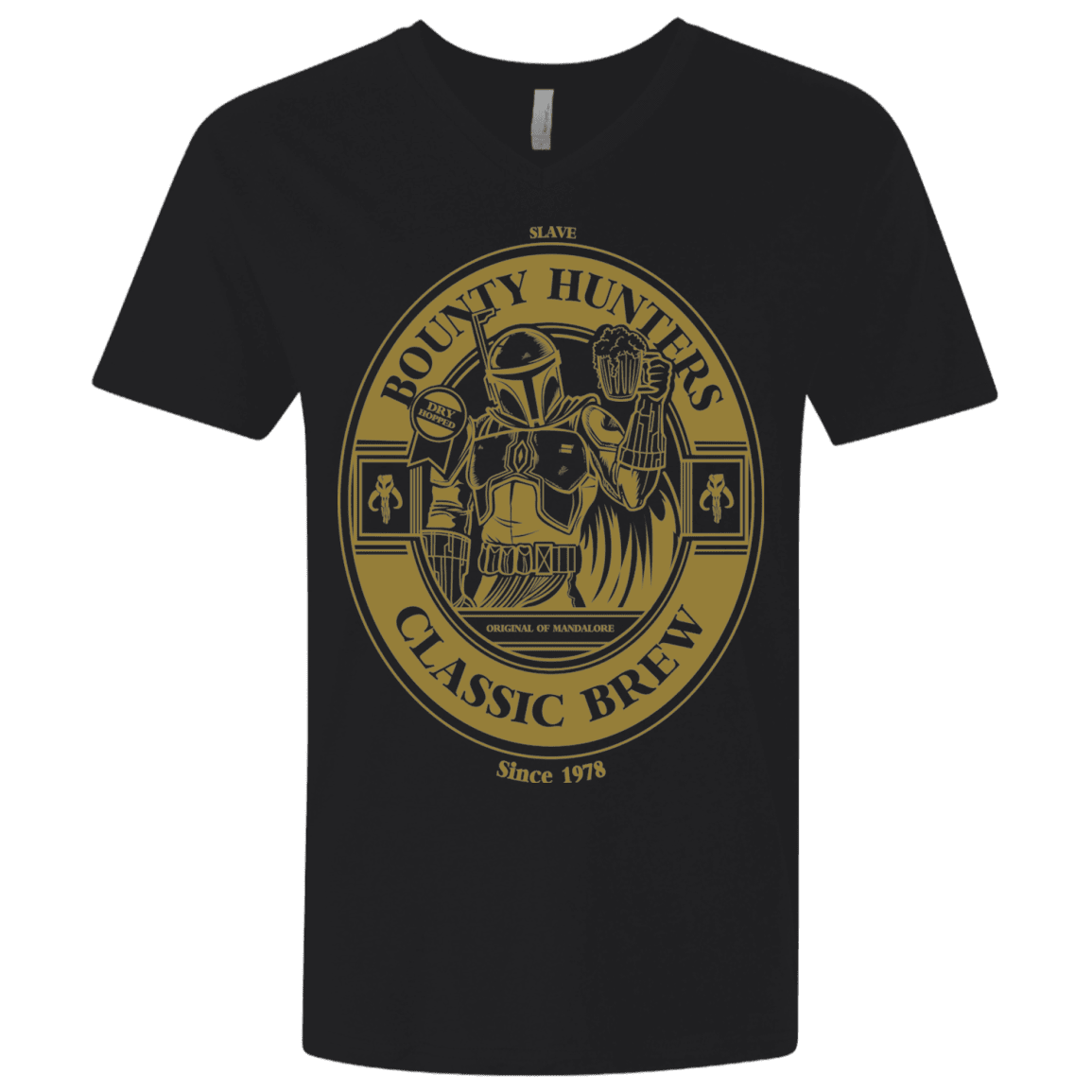 T-Shirts Black / X-Small Bounty Hunters Classic Brew Men's Premium V-Neck