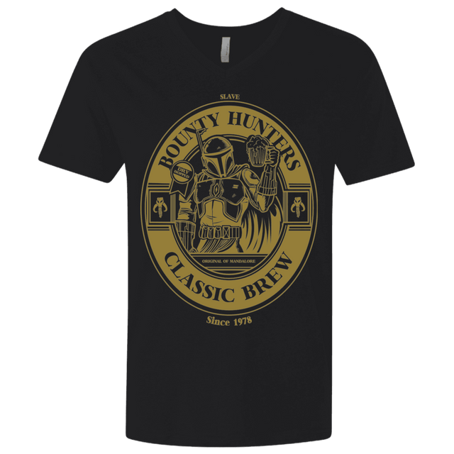 T-Shirts Black / X-Small Bounty Hunters Classic Brew Men's Premium V-Neck