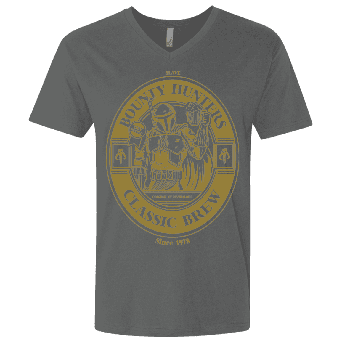 T-Shirts Heavy Metal / X-Small Bounty Hunters Classic Brew Men's Premium V-Neck