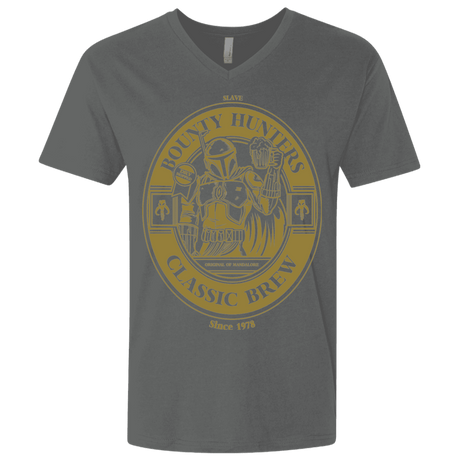 T-Shirts Heavy Metal / X-Small Bounty Hunters Classic Brew Men's Premium V-Neck