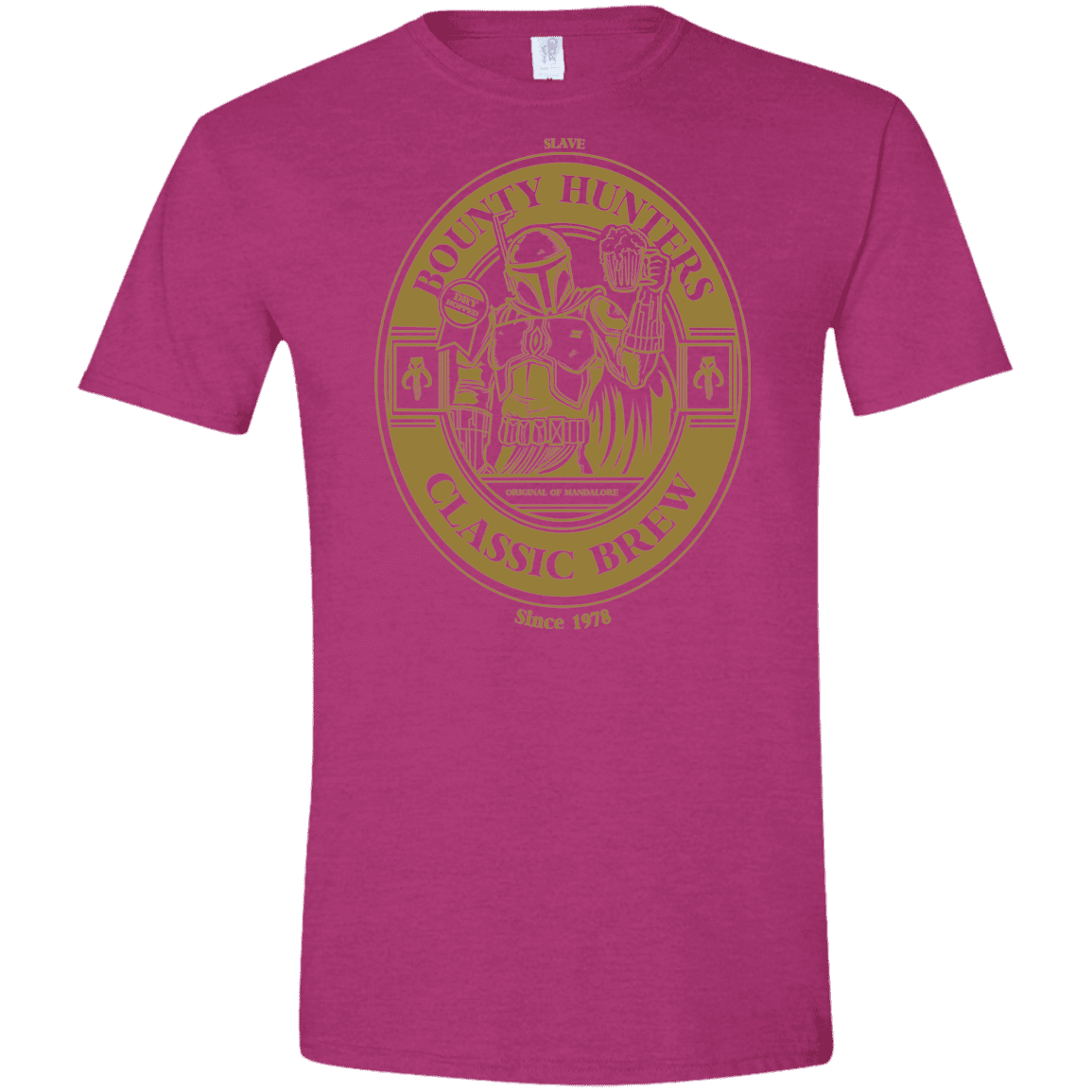 T-Shirts Antique Heliconia / S Bounty Hunters Classic Brew Men's Semi-Fitted Softstyle