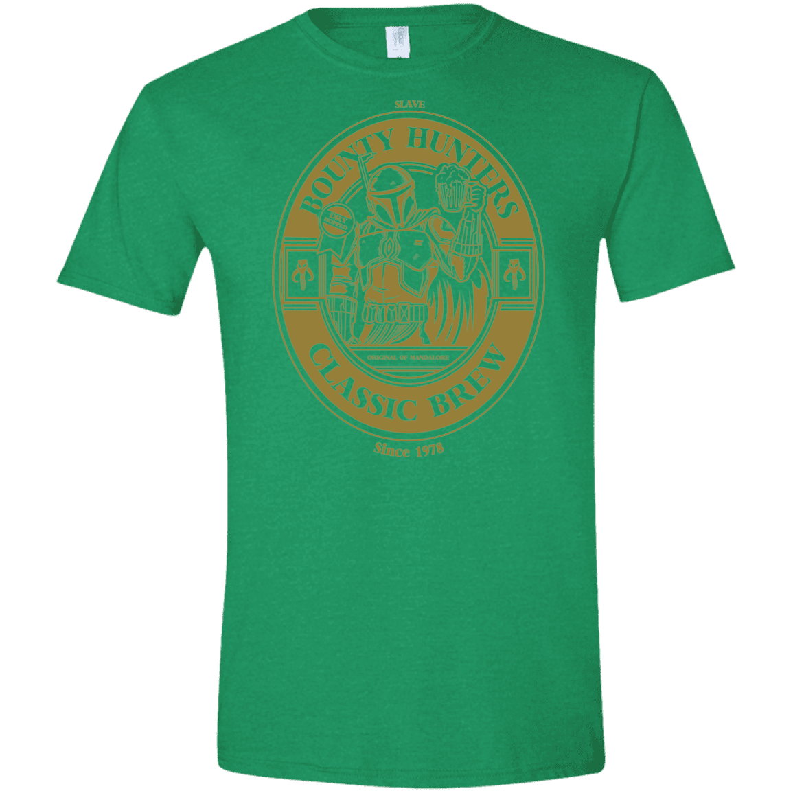T-Shirts Heather Irish Green / S Bounty Hunters Classic Brew Men's Semi-Fitted Softstyle