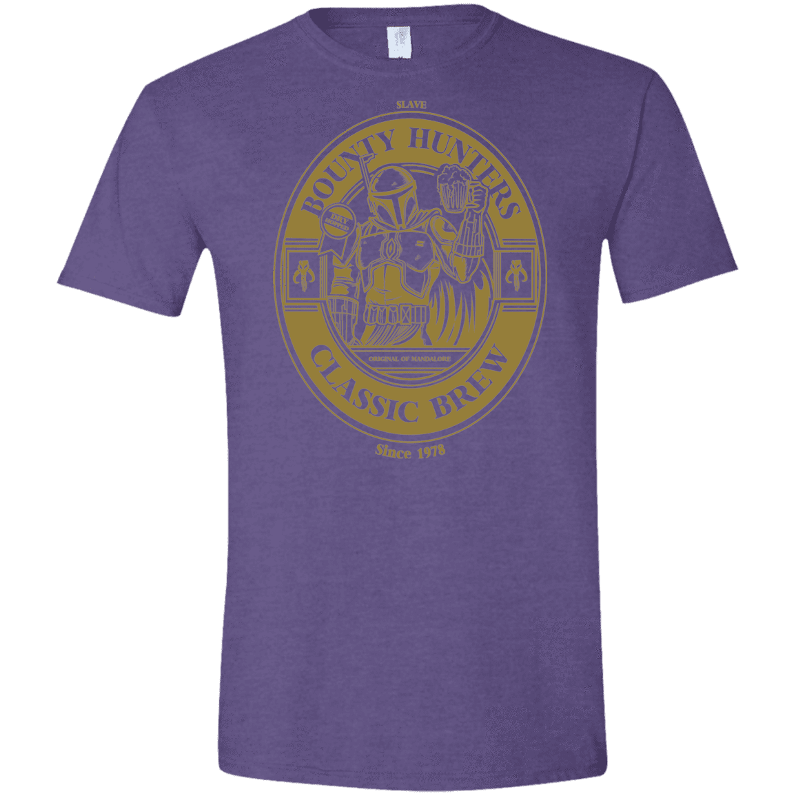 T-Shirts Heather Purple / S Bounty Hunters Classic Brew Men's Semi-Fitted Softstyle