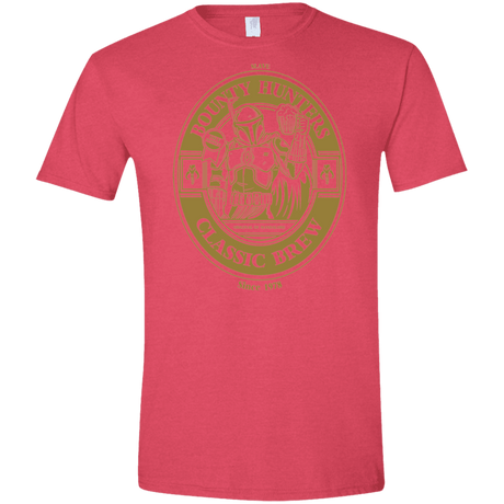 T-Shirts Heather Red / S Bounty Hunters Classic Brew Men's Semi-Fitted Softstyle