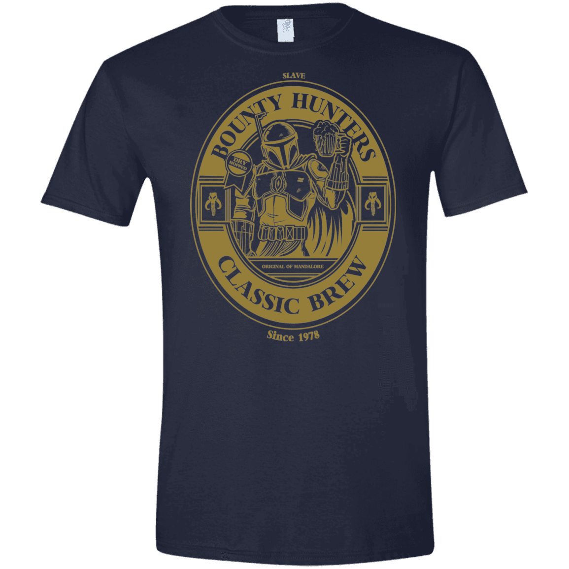 T-Shirts Navy / X-Small Bounty Hunters Classic Brew Men's Semi-Fitted Softstyle