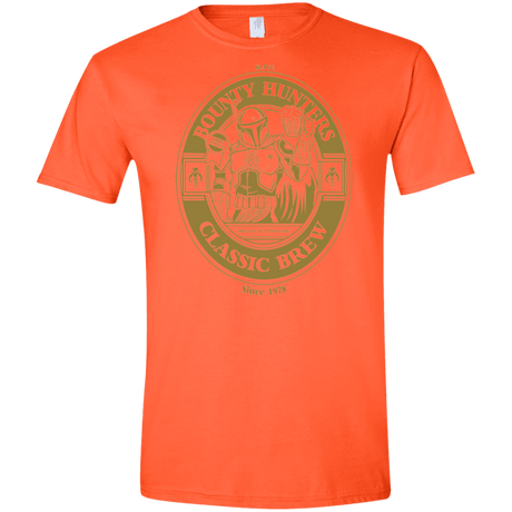 T-Shirts Orange / S Bounty Hunters Classic Brew Men's Semi-Fitted Softstyle