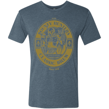 T-Shirts Indigo / S Bounty Hunters Classic Brew Men's Triblend T-Shirt