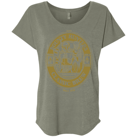 T-Shirts Venetian Grey / X-Small Bounty Hunters Classic Brew Triblend Dolman Sleeve