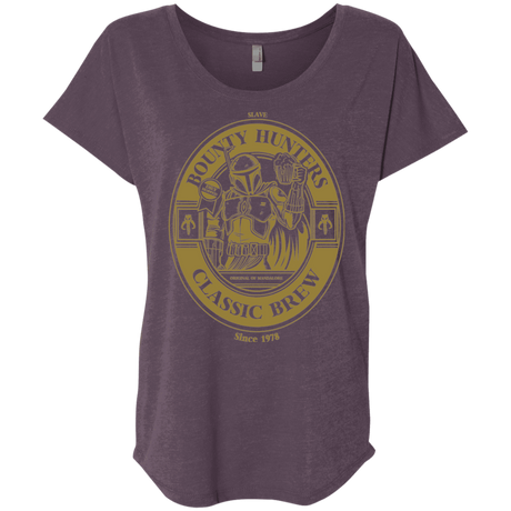 T-Shirts Vintage Purple / X-Small Bounty Hunters Classic Brew Triblend Dolman Sleeve
