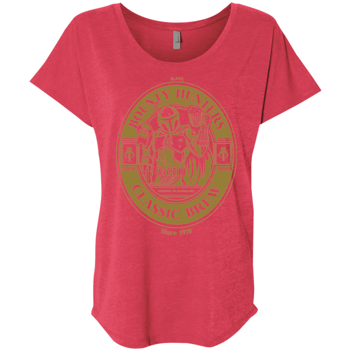 T-Shirts Vintage Red / X-Small Bounty Hunters Classic Brew Triblend Dolman Sleeve