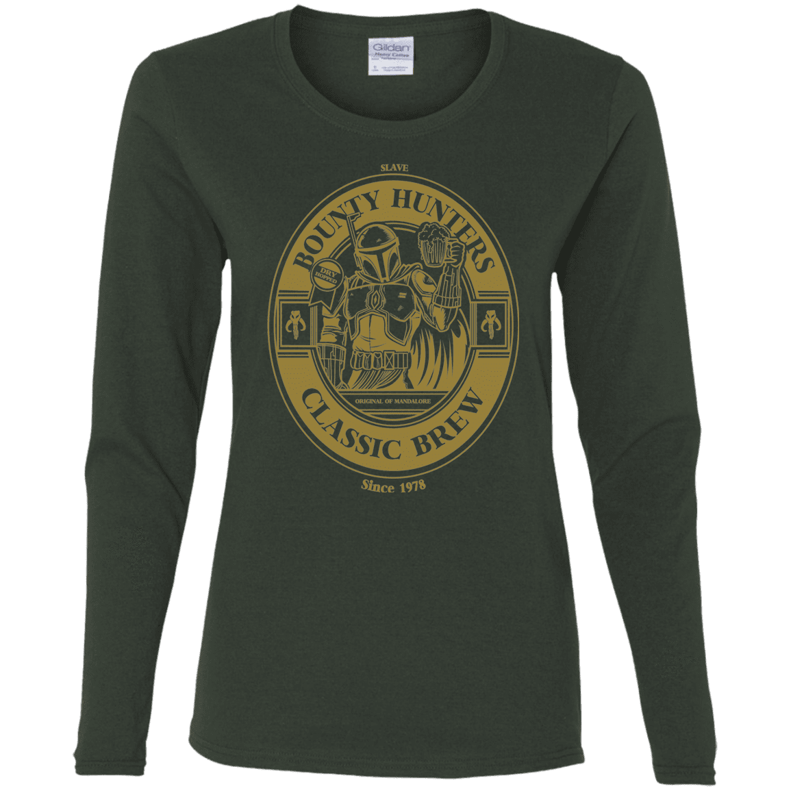 T-Shirts Forest / S Bounty Hunters Classic Brew Women's Long Sleeve T-Shirt