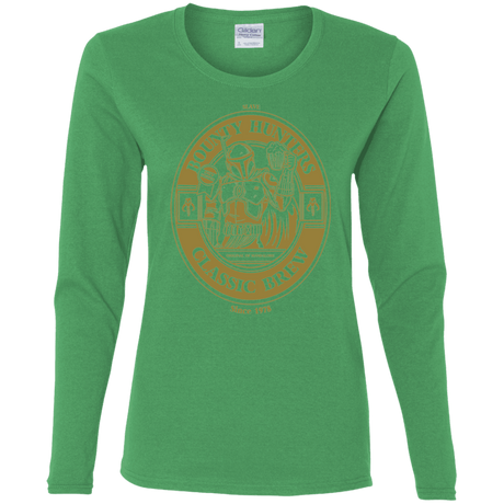 T-Shirts Irish Green / S Bounty Hunters Classic Brew Women's Long Sleeve T-Shirt