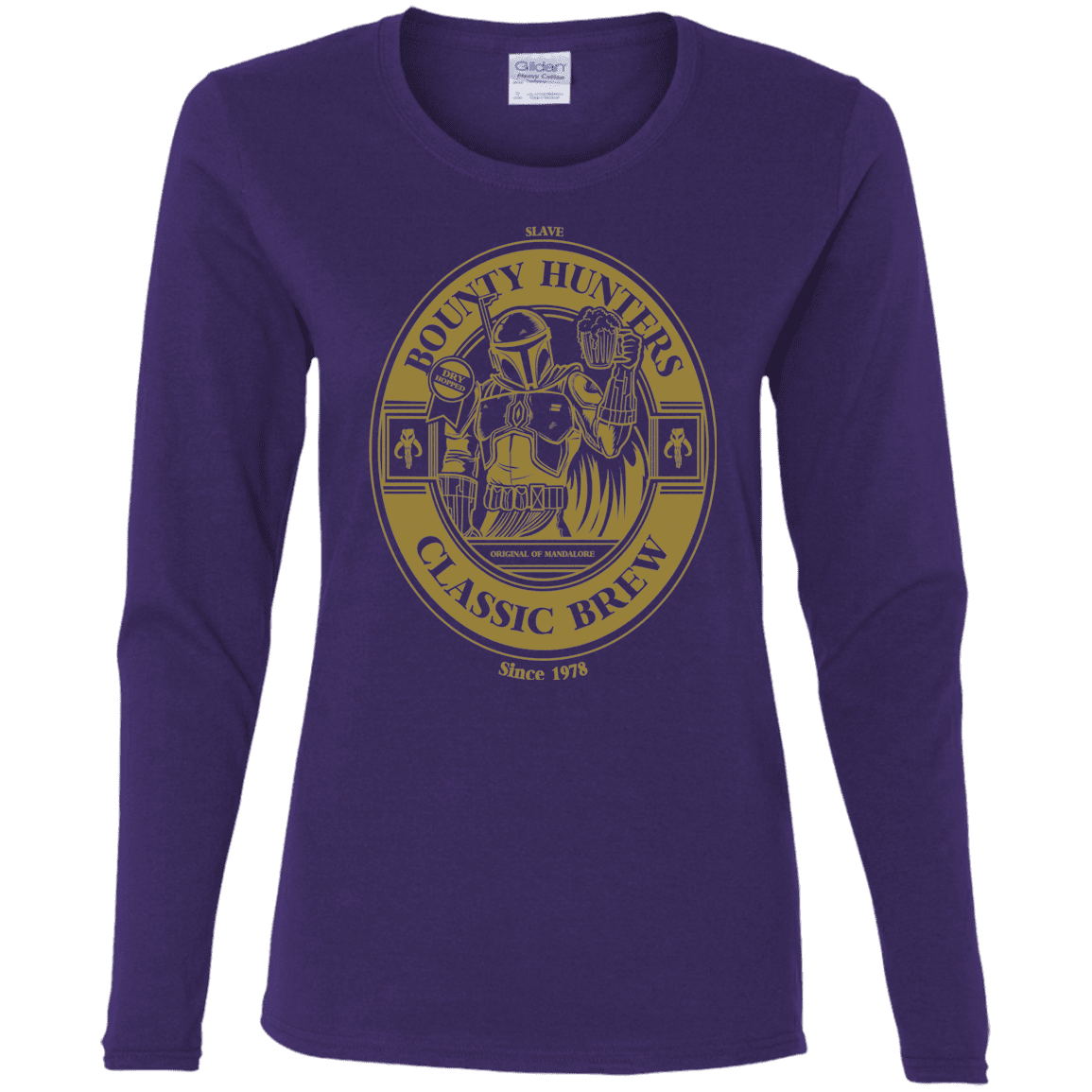 T-Shirts Purple / S Bounty Hunters Classic Brew Women's Long Sleeve T-Shirt