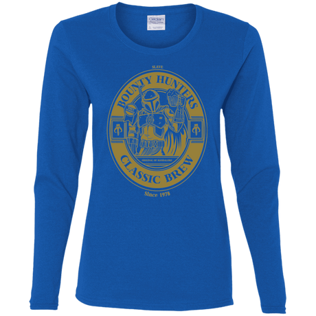 T-Shirts Royal / S Bounty Hunters Classic Brew Women's Long Sleeve T-Shirt