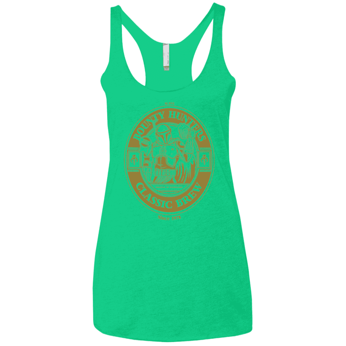 T-Shirts Envy / X-Small Bounty Hunters Classic Brew Women's Triblend Racerback Tank