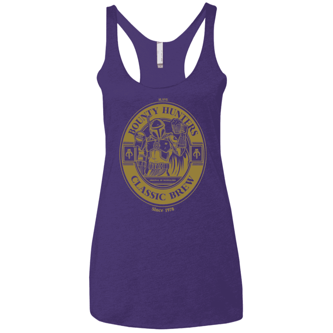 T-Shirts Purple Rush / X-Small Bounty Hunters Classic Brew Women's Triblend Racerback Tank
