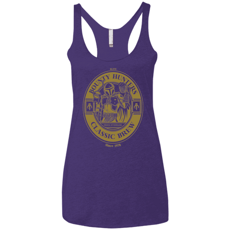 T-Shirts Purple Rush / X-Small Bounty Hunters Classic Brew Women's Triblend Racerback Tank