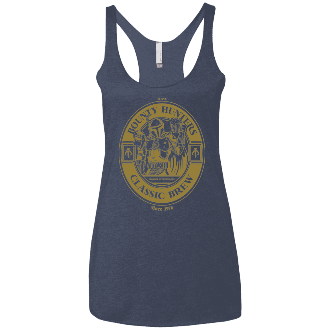 T-Shirts Vintage Navy / X-Small Bounty Hunters Classic Brew Women's Triblend Racerback Tank