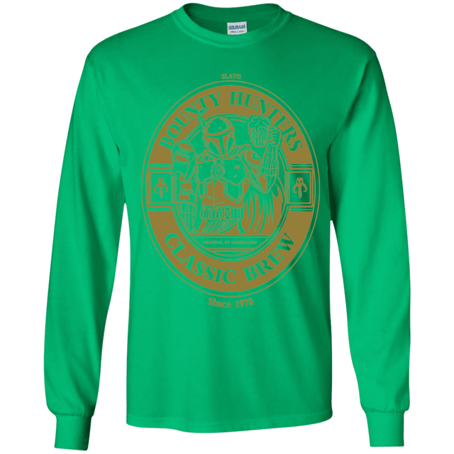T-Shirts Irish Green / YS Bounty Hunters Classic Brew Youth Long Sleeve T-Shirt