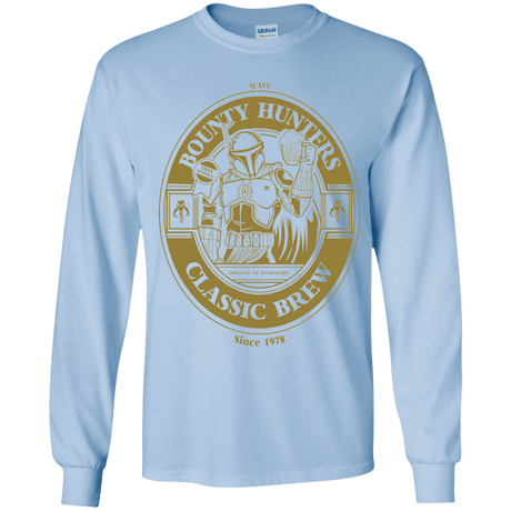T-Shirts Light Blue / YS Bounty Hunters Classic Brew Youth Long Sleeve T-Shirt