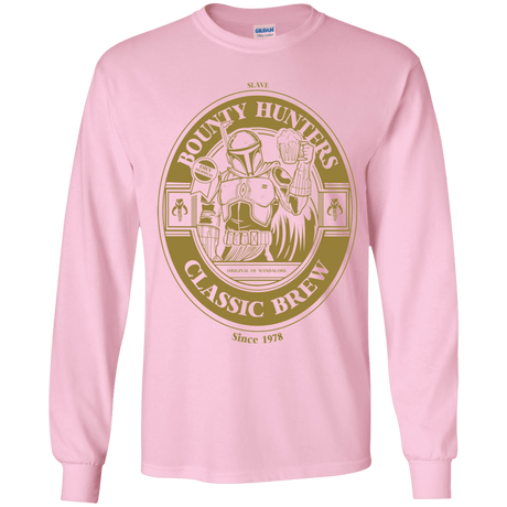 T-Shirts Light Pink / YS Bounty Hunters Classic Brew Youth Long Sleeve T-Shirt