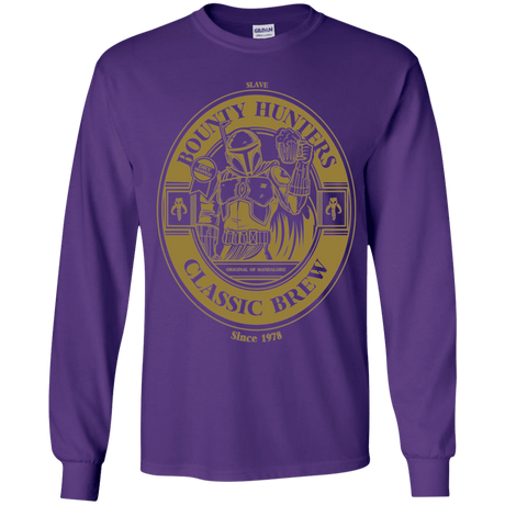 T-Shirts Purple / YS Bounty Hunters Classic Brew Youth Long Sleeve T-Shirt