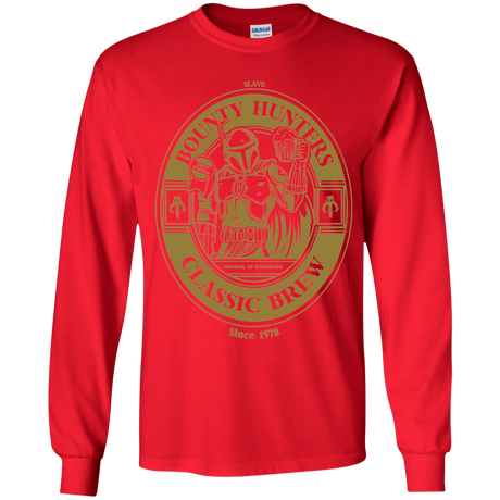 T-Shirts Red / YS Bounty Hunters Classic Brew Youth Long Sleeve T-Shirt