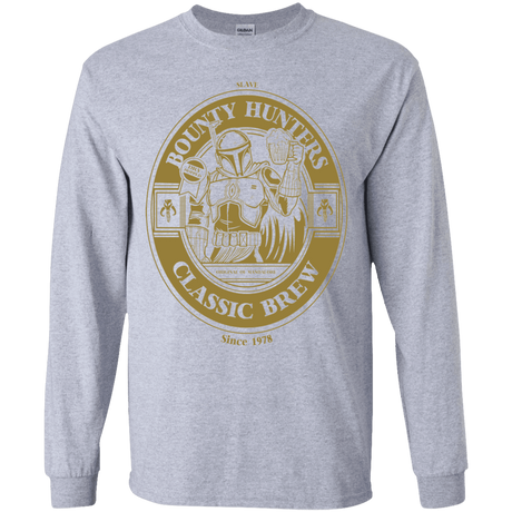 T-Shirts Sport Grey / YS Bounty Hunters Classic Brew Youth Long Sleeve T-Shirt