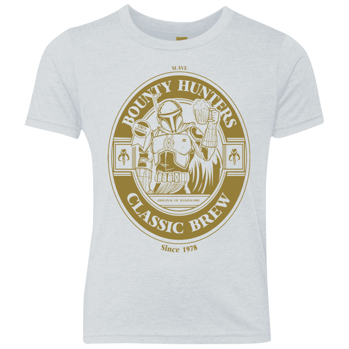 T-Shirts Heather White / YXS Bounty Hunters Classic Brew Youth Triblend T-Shirt