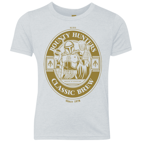 T-Shirts Heather White / YXS Bounty Hunters Classic Brew Youth Triblend T-Shirt