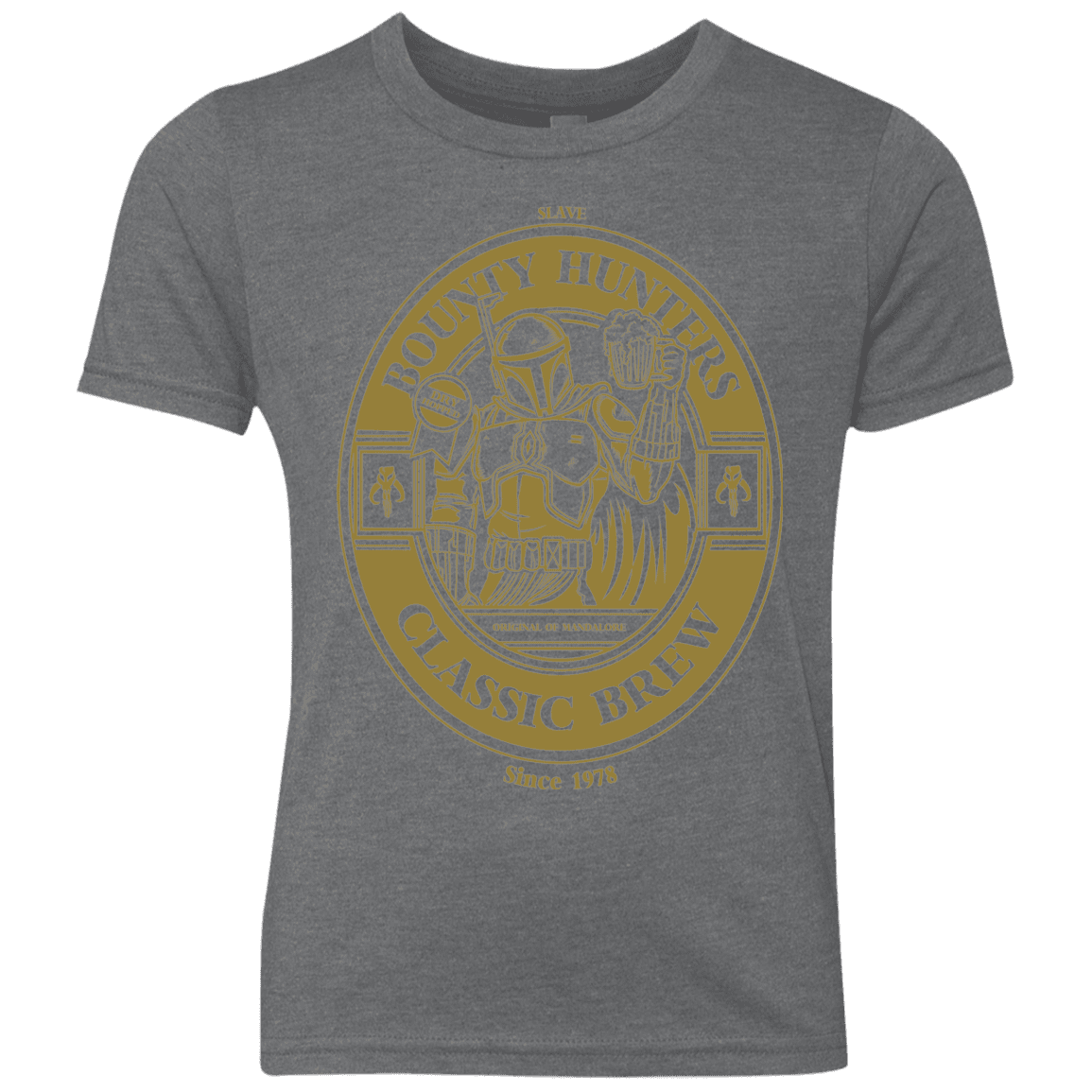 T-Shirts Premium Heather / YXS Bounty Hunters Classic Brew Youth Triblend T-Shirt