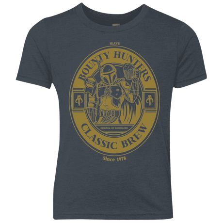 T-Shirts Vintage Navy / YXS Bounty Hunters Classic Brew Youth Triblend T-Shirt