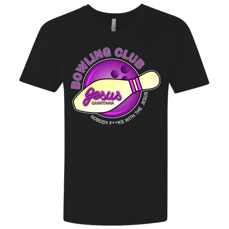 T-Shirts Black / X-Small Bowling club Men's Premium V-Neck