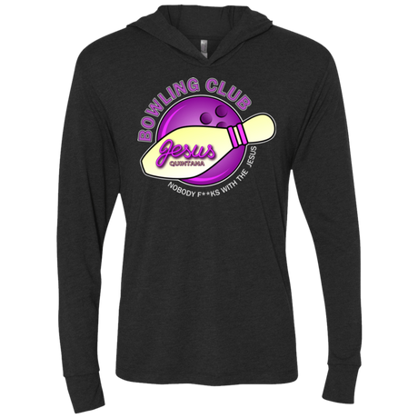 T-Shirts Vintage Black / X-Small Bowling club Triblend Long Sleeve Hoodie Tee