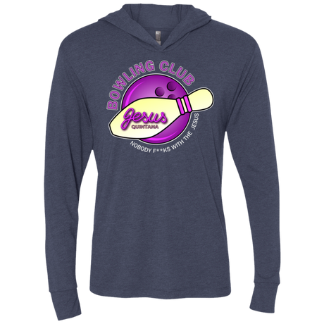 T-Shirts Vintage Navy / X-Small Bowling club Triblend Long Sleeve Hoodie Tee