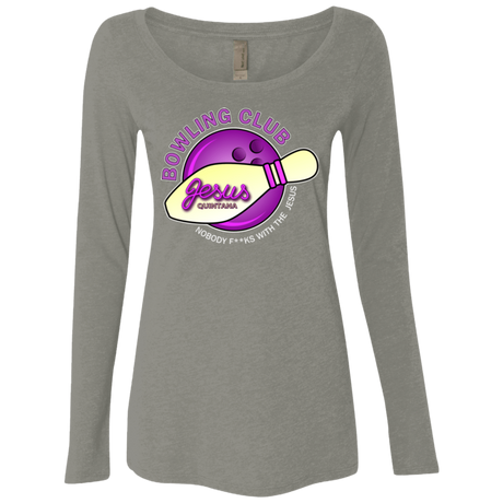 T-Shirts Venetian Grey / Small Bowling club Women's Triblend Long Sleeve Shirt