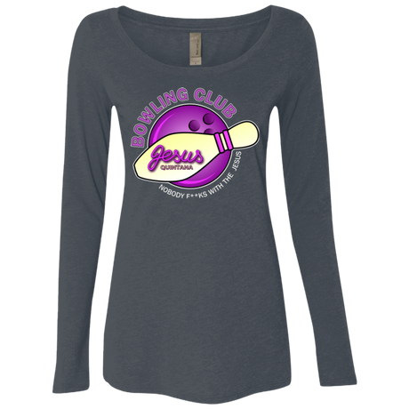 T-Shirts Vintage Navy / Small Bowling club Women's Triblend Long Sleeve Shirt