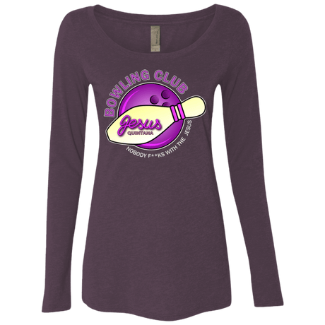 T-Shirts Vintage Purple / Small Bowling club Women's Triblend Long Sleeve Shirt