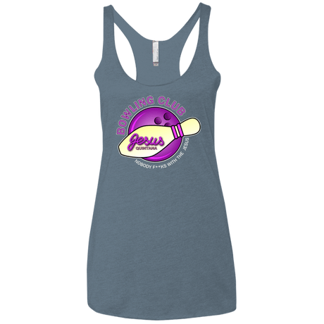 T-Shirts Indigo / X-Small Bowling club Women's Triblend Racerback Tank