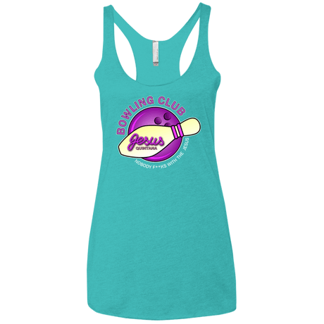 T-Shirts Tahiti Blue / X-Small Bowling club Women's Triblend Racerback Tank